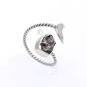 Anillo de Meteorito Natural Campo del Cielo, Joyería de Moda, Plata de Ley 925, Anillo de Diseño, Suministro de Joyería de la India - Product Image 1