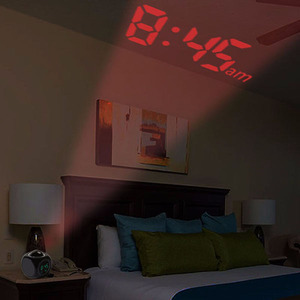 Visor led com projeção <span class=keywords><strong>lcd</strong></span>, despertador digital, relógio conversador, soneca, termômetro, função de mesa, luz noturna - Product Image 3