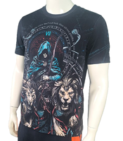 T-shirts en coton 100% tricoté de qualité supérieure, imprimés numériquement sur le devant, design personnalisé, manches courtes, col rond, coupe classique, respirant, décontracté, pour hommes