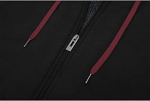 Sudaderas Casuales de Invierno para Hombre, Color Sólido, Poliéster/Algodón, Felpa, Corte Regular, con Diseño de Bolsillo, Secado Rápido, Transpirable, Ecológico - Product Image 2