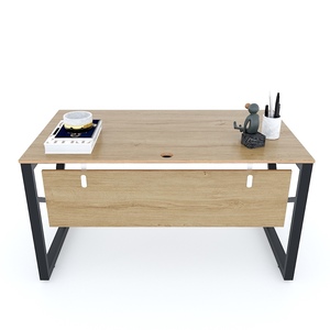 Kconcept HBKC033 140x80cm Plywood Desk with Adjustable Iron Legs Extendable and Detachable Featuring Drawer for School Use - Product Image 2