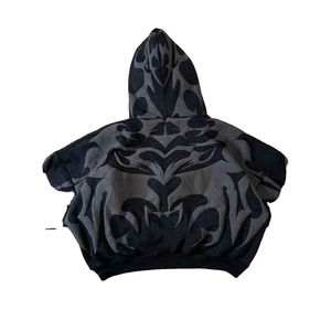 Sudadera con Capucha Extra Grande de Primera Calidad, Estampada con Diseño Personalizado, Estilo Urbano, Corta, Unisex, para Hombre y Mujer - Product Image 6