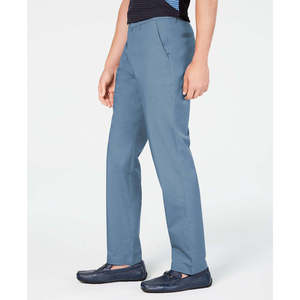 Pantaloni Chino Alfani da Uomo AlfaTech Vestibilità Classica Blu in Tessuto Oxford XL (36x32) Gamba Dritta Antipiega Personalizzabile con Cerniera Colorata - Product Image 3