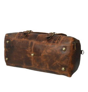 Sac de voyage en cuir artisanal DIVINE INTERNATIONAL DI'LB'011 avec fermeture éclair résistante et poignée réglable - Prix direct usine - Product Image 2