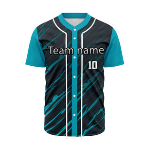 Camiseta de Béisbol con Logotipo Bordado Personalizado de la Mejor Calidad, Camiseta de Béisbol de Todos los Equipos, Uniformes de Béisbol - Product Image 3