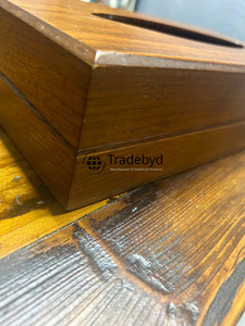 Porta Cajas de Pañuelos de Madera de Primera Calidad, Diseño Floral Grabado, Disponible en Diferentes Formas para Interiores Elegantes - Product Image 5