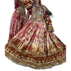 Robe ethnique tribale afghane vintage Kuchi de haute qualité, robe traditionnelle afghane pakistanaise Kuchi pour femmes, pour les mariages - Product Image 1