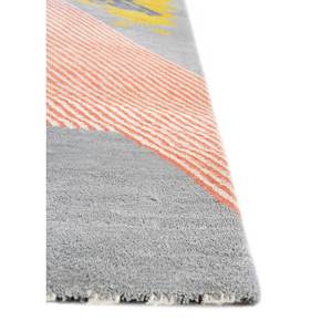 Tapis en laine et soie de bambou noué à la main à motif géométrique bleu Freedom Manchaha pour la décoration de la maison et du salon - Les-1737 - Product Image 4