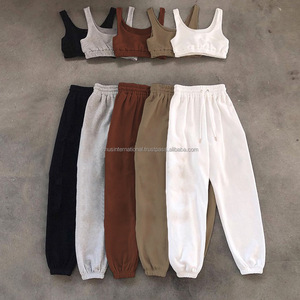 Survêtement d'hiver unisexe de style populaire sur mesure, en coton et polyester, ensembles de jogging vierges, ensembles de sport, service OEM - Product Image 6