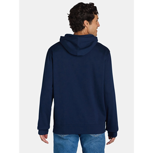 OEM diseño de logotipo personalizado de los hombres de ajuste regular 100% algodón polar sudaderas con capucha de color negro para el invierno gráficos personalizados impresos BD - Product Image 6