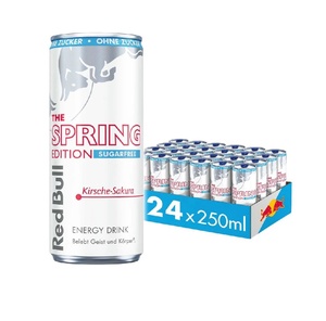 Bebida Energética Sin Azúcar Red Bull Edición Primavera Sabor Cereza Sakura 250ml, Paquete al por Mayor, Gran Cantidad para Minoristas - Product Image 4