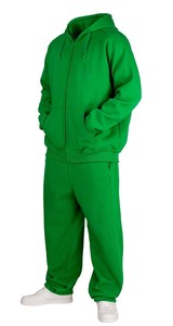 Survêtement 100% coton de qualité supérieure Ensemble 2 pièces Sweat à capuche et pantalons de survêtement Logo personnalisé Loungewear Sweatsuits - Product Image 3