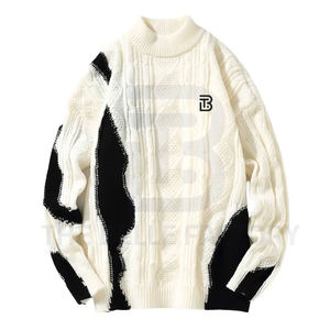 Recién llegado de fábrica, suéteres de hombre Premium de diseño personalizado de la mejor calidad, suéteres ajustables de patrón sólido para invierno de talla grande - Product Image 1