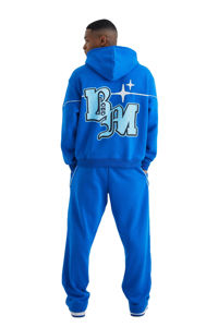 เสื้อฮู้ดผู้ชายคุณภาพพรีเมียม ผ้าฝ้ายฟลีซ 100% สวมใส่สบาย เหมาะสำหรับวิ่งจ๊อกกิ้ง ออกแบบโลโก้ได้ตามต้องการ ชุดวอร์มทรงบ็อกซี่ พรีเมียม - Product Image 6