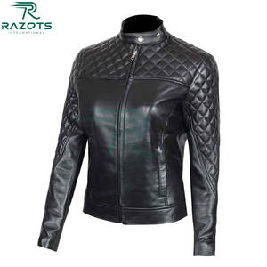 2025 Women's Premium Real Leather Breathable Finished Winter <b>Jacket</b> with Fur Trim Solid Pattern Best Fashion Look Size 3XL - Product Image 5