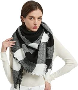 Écharpe longue d'hiver pour femme en acrylique respirant, lourdement brodée, traditionnelle, teinte avec des franges sur les deux côtés - Product Image 1