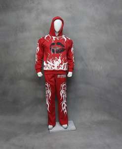 Sweat à capuche unisexe en molleton 100% coton, coupe ample, style streetwear d'hiver, impression intégrale sur soie, impression silicone, strass - Product Image 3
