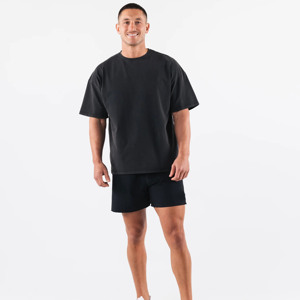 T-shirt blanc lourd de qualité supérieure: broderie personnalisée, impression, 100% coton, maillot à col rond pour homme - Product Image 1