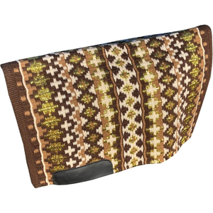 Western Show Horse Saddle Blanket Diseño de Nueva Zelanda Manta de sillín de lana hecha a mano Top Wool Saddle Pad Size - Product Image 1
