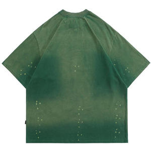 เสื้อยืดโอเวอร์ไซส์เข้ารูปเสื้อผ้าสำหรับผู้ชายเสื้อซันเฟดเข้ารูปแบบครึ่งแขน OEM ผ้าฝ้าย180 GSM - Product Image 6
