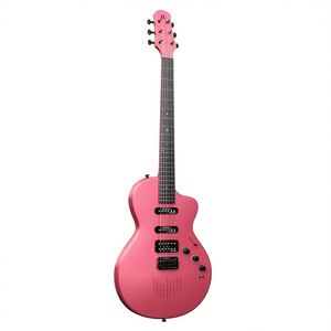 Guitarra Eléctrica Nebula en Color Rosa Melocotón, Modelo 103019 - Product Image 3