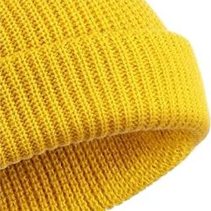 Chapeaux d'hiver en tricot pour hommes de couleur unie chapeau doux confortable haute élasticité bonnets d'équitation en plein air casquette pour femmes hommes - Product Image 5