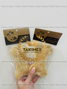 Jouet à mâcher en loofah de couleur naturelle fourni par l'usine pour animaux de compagnie, jouet à mâcher écologique pour le nettoyage des molaires pour hamster - Product Image 6