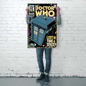 Modern Style for Doctor for Who TARDIS <b>Poster</b> Canvas Wall Decor Comic From the for Doctor for Who Series - Product Image 3