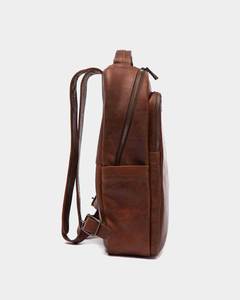 Mochila para ordenador portátil de negocios de cuero genuino para hombres, gran capacidad, informal, para viajes y deportes, equipaje directo de fábrica al por mayor - Product Image 1