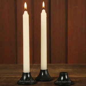 Tabletop Decoration Metal Taper <b>Candle</b> <b>Holder</b> <b>Black</b> Coated for Home and Christmas Lighting Decorative <b>Candle</b> Tapers - Product Image 1