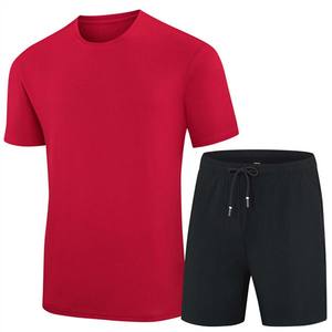 Nuevo Conjunto de Pantalones Cortos Casuales de Verano para Hombre, Bordados y Transpirables, con Camiseta, Estilo Deportivo, Tallas Grandes, 2 Piezas - Product Image 4