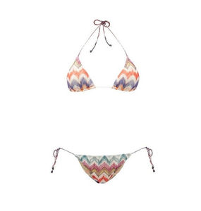 Maillot de bain bikini réversible de haute qualité pour jeunes femmes, sexy, deux pièces, vêtements de plage, imprimé logo sur le devant, spandex/nylon, séchage rapide - Product Image 2