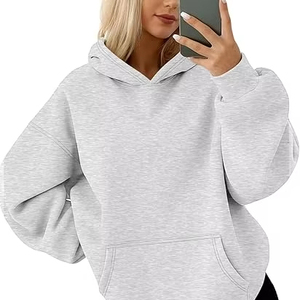 Sudadera con capucha de algodón de gran tamaño, ajuste holgado, moda para hombre, Sudadera con capucha de lana pesada, estilo de calle de invierno cálido - Product Image 1