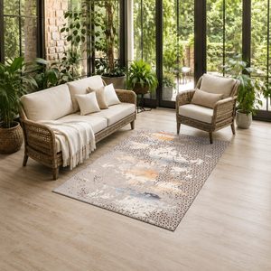 Alfombra Chenille LXDP-0843 de RUGS DEPOT, Multicolor, Neutral, Tradicional, Oriental, Impresa Digitalmente, Lavable a Máquina, Antideslizante, Venta al Por Mayor - Product Image 6