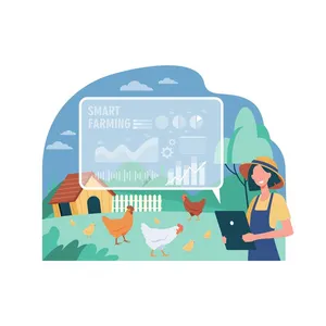 鸡舍通过印度出口商出售的技术简化了家禽农场的管理