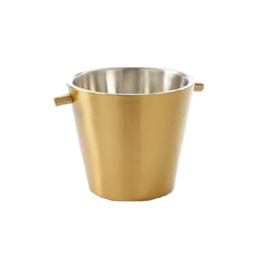Brass Antique Finished Ice Bucket Newest Design Brass Wine Cooler With Knob Handle Barware Tabletop Use <b>Beer</b> <b>Chillers</b> - Product Image 1