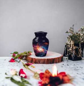 Wholesale Price Customized High Quality Metal Cremation Keepsake Urns Funeral Urn Burial Keepsake For Ashes With Velvet <b>Box</b> - Product Image 5