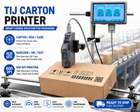 Impresora de Inyección de Tinta TIJ IPS-9510 para Líneas de Empaquetado con Salida de 300DPI, Impresión Automática de Etiquetas y Tarjetas con Soporte Flexible