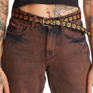 กางเกงขาสั้นผ้ายีนส์สีน้ำตาลขาสั้นผ้ายีนส์ขาดใส่สบายทันสมัยเหมาะสำหรับชุดฤดูร้อนแบบลำลอง - Product Image 5