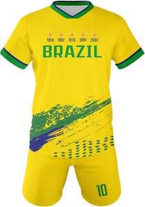 Uniforme de fútbol americano transpirable patrón sólido conjunto de manga corta - Product Image 2