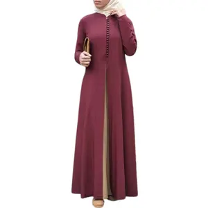 Breathable Middle East New Design Dubai Kimono Turkish Islamic Clothing Abaya Muslim Women Modest Traditional Women's Clothing