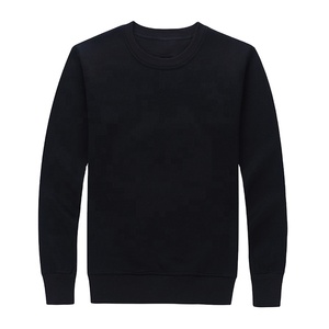 Sudadera de Cuello Redondo Ligera de Poliéster/Algodón al por Mayor, Logotipo Bordado Personalizado, Diseño Holgado Transpirable, Unisex - Product Image 3
