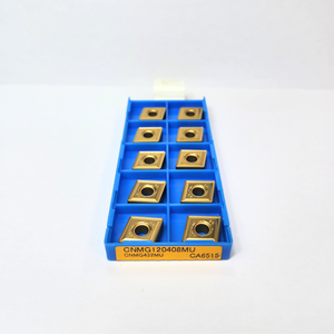 Insert de tournage en carbure CNMG120408MU CA6515 forme carrée revêtue d'or pour le travail des métaux de qualité supérieure - Product Image 4