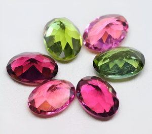 Todo el lote facetado de turmalina múltiple natural Turmalina de forma ovalada Increíble turmalina natural colorida El tamaño disponible es de 7x5mm - Product Image 5