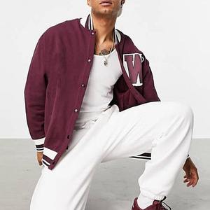 Veste d'hiver vintage pour homme en laine brodée avec logo personnalisé, col montant, respirante et coupe-vent, couleurs et tailles personnalisables - Product Image 5