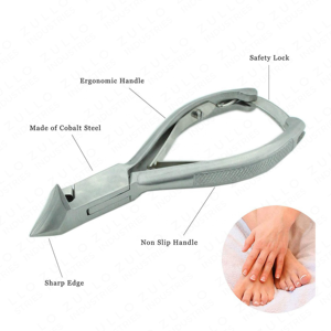Coupe-ongles professionnel en forme de lune, robuste, en acier inoxydable, pour podologie, avec logo personnalisé OEM - Product Image 6