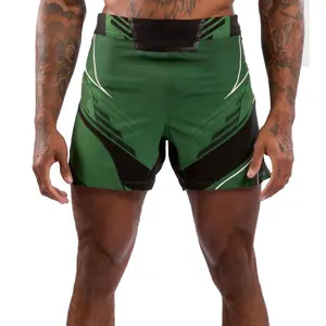 Celana pendek MMA UFC VENOM, desain grafis dan hijau