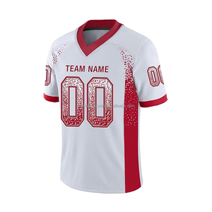 Ensemble de maillots de football américain unisexes personnalisés en gros |   Uniforme d'équipe respirant court, vêtements de sport universitaires, évacuation de l'humidité, protection UV - Product Image 4
