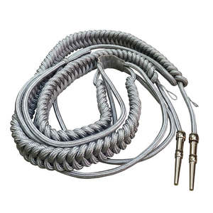 Aguillete de Hombro Personalizado al por Mayor con Color, Tamaño y Logotipo Personalizados, Aguillete de Alambre Brillante, Cordón de Alambre Dorado - Product Image 1