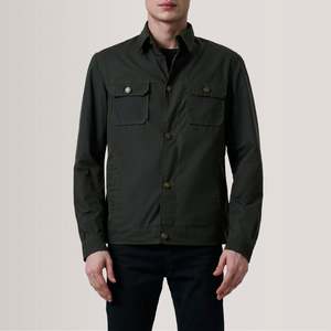 Chaquetas de lona resistente para hombre, chaqueta de invierno para exteriores sin capucha, ropa de trabajo, abrigo informal de algodón duradero para hombres - Product Image 1